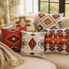 Terracotta Southwestern Printed Cushion Covers Pack of 5