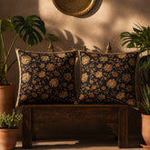 Midnight Bloom Tapestry Printed Cushions Cover Pack of 2