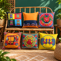 Pakistani Truck Art Printed  Cushion Covers Pack 6