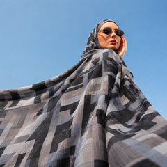 Slate Check Hijab