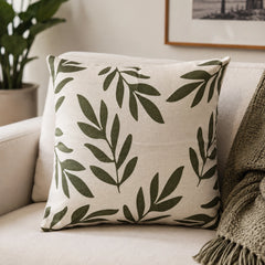 Boho Leaves Printed Cushion Cover Pack Of 2
