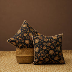 Midnight Bloom Tapestry Printed Cushions Cover Pack of 2